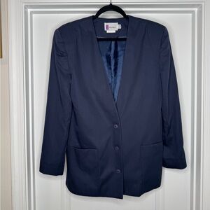 Vintage 90s Prophecy Blue Blazer, Sz 10
